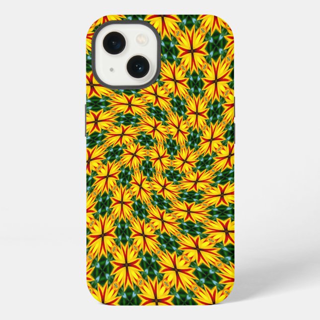 I Like Unique Flowers Iphone Case (Back)