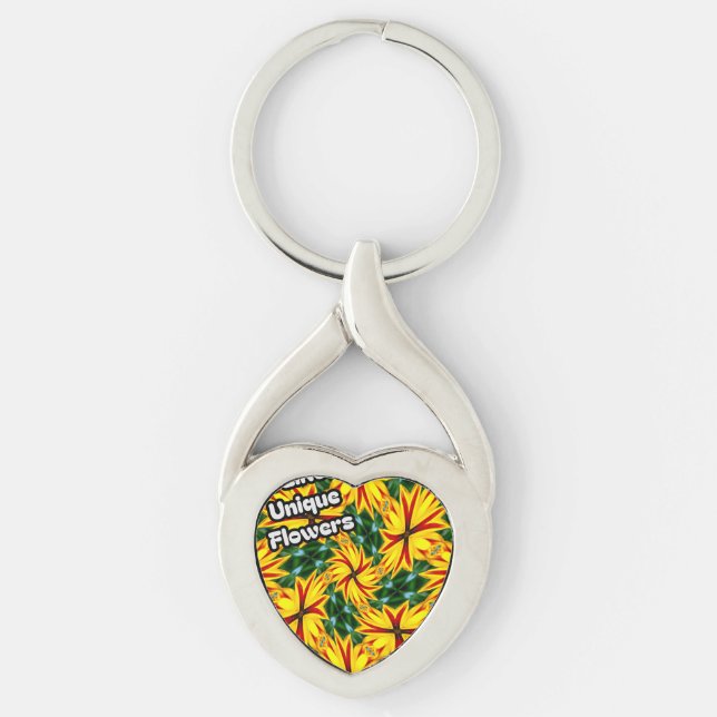 I Like Unique Flowers Keychain (Front)
