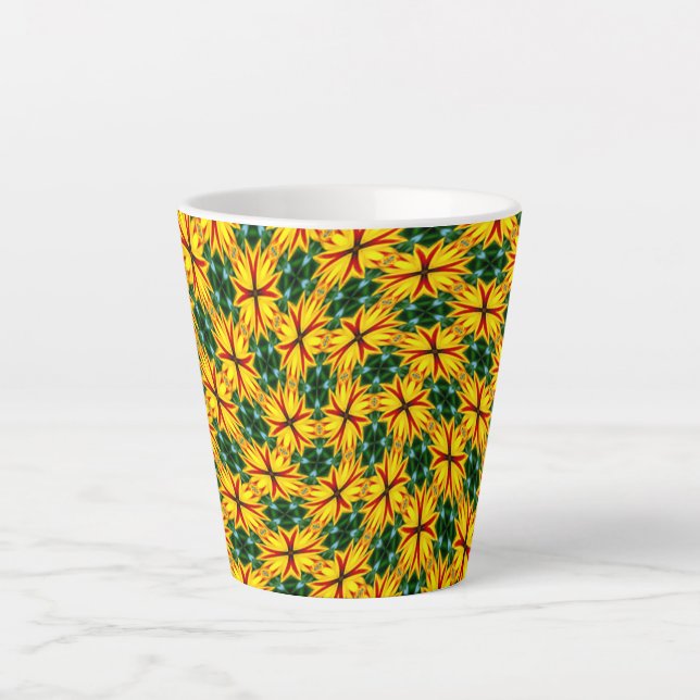 I Like Unique Flowers Latte Mug (Front)