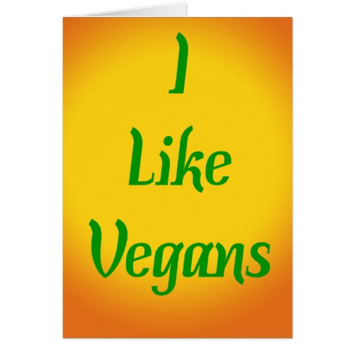 I Like Vegans