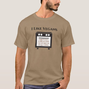 Eat Bacon Funny Novelty T-Shirt Anti Vegetarian Vegan Jokes-BN – Banazatee