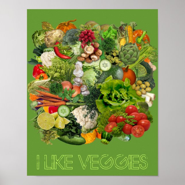 I like Veggies Poster (Front)