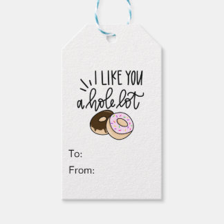 I Like You A Hole Lot - Donut Valentine Gift Tag