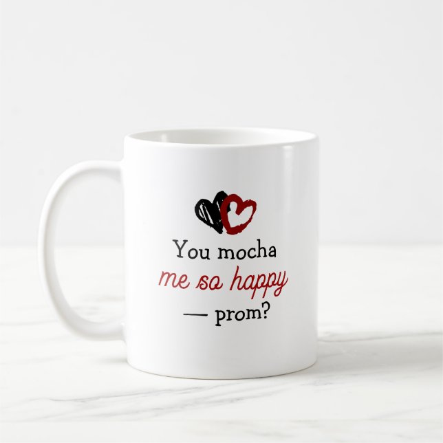 I Like you A Latte | Promposal Photo Coffee Pun Coffee Mug (Left)