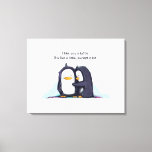 I Like You A Lottle Penguins -wrapped Canvas Print at Zazzle