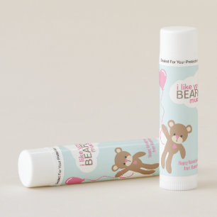 "I Like You Beary Much" Valentines Day Lip Balm
