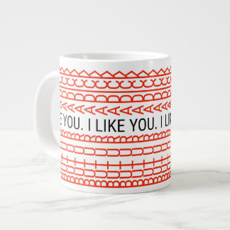 I LIKE YOU BUT Hidden Message Funny Subliminal Mug