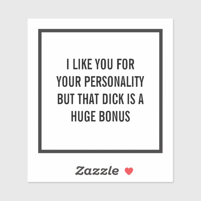 I like you for your personality but... (customize) sticker (Sheet)