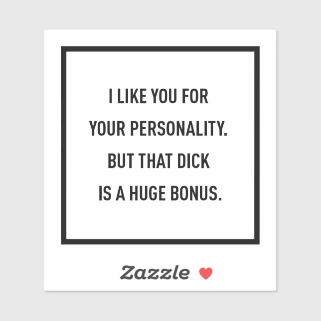I like you for your personality but... sticker (Sheet)