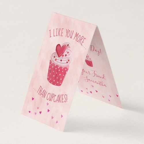 I Like You More Than Cupcakes Valentines Day Tags