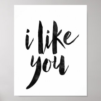 I Like You Poster