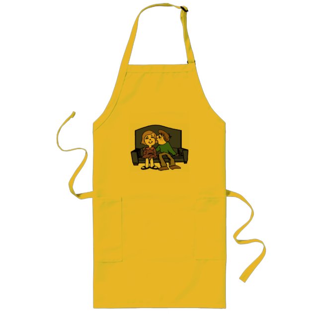 I Like You Valentine Long Apron (Front)