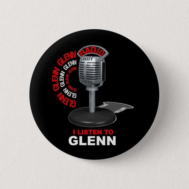 I Listen to Glenn Beck Button (Front)