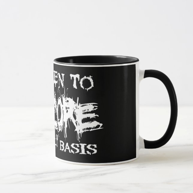 I Listen To Grindcore Mug (Right)