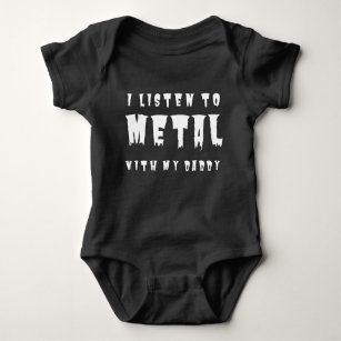 METAL HAND baby grow bodysuit FUNNY CUTE rock heavy festival gig t shirt BNWT 