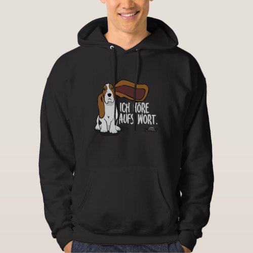 I Listen To The Word Basset Hound Saying Gift Hoodie