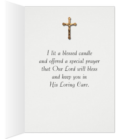 I LIT A CANDLE FOR YOU TODAY SACRED HEART JESUS (Inside (Right))