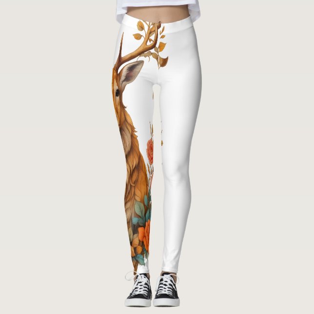 I LIVE AMONG LEAVES LEGGINGS (Front)