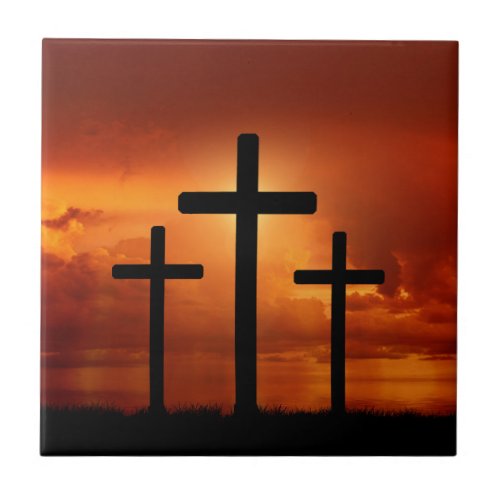 I Live by Faith in the Son of God Ceramic Tile