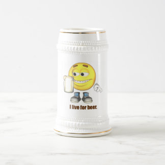 I Live for Beer Stein
