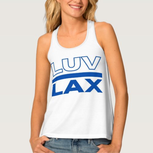I Live For LAX_ LUV LAX Racerback Tee