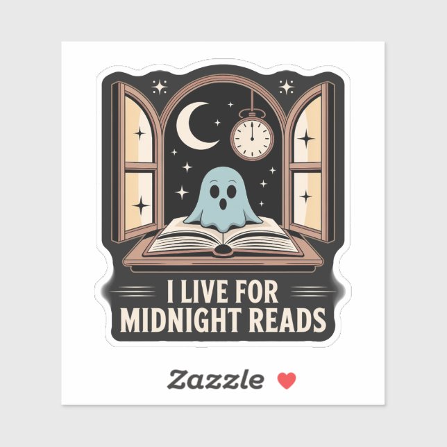 I Live for Midnight Reads Sticker (Sheet)