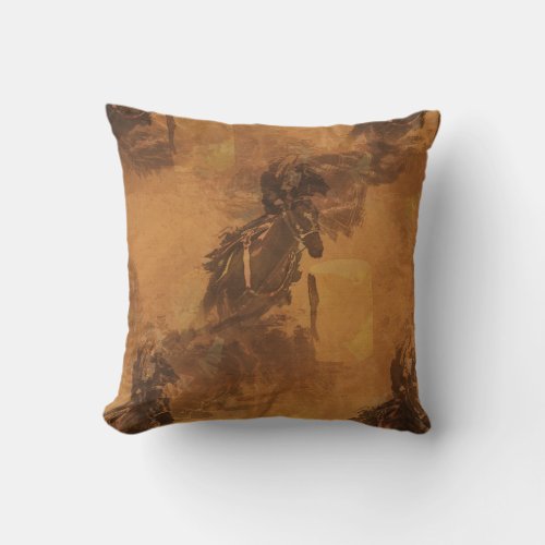 I Live To Barrel Race _ Rodeo Event   Throw Pillow