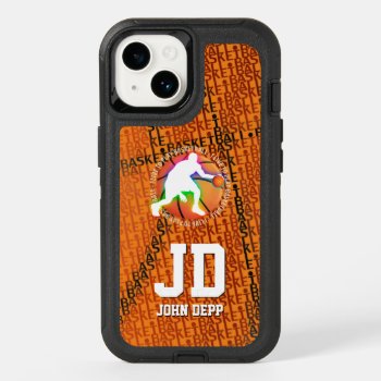 I Live To Play Basketball | Sport Otterbox Iphone 14 Case by BestCases4u at Zazzle