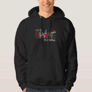 I Ll Be Gnome For Christmas Three Nordic Gnomes Pa Hoodie