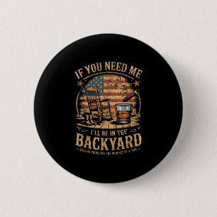 I’ll be in the backyard vintage usa flag cigar button