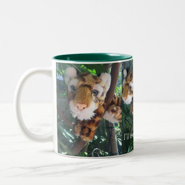 I’ll be right there! CUTE TOY LEOPARD Rescue Crew Two-Tone Coffee Mug (Left)