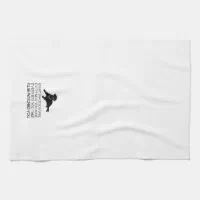 Hits the Floor Tea Towel, Labrador Kitchen Towel