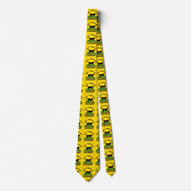 I’ll Tread Wherever I Want  Neck Tie (Front)