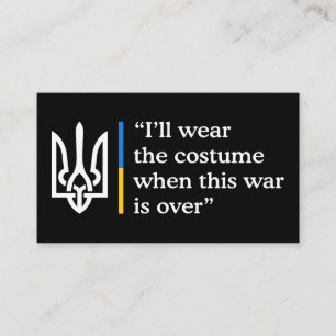 I’ll Wear the Costume When This War Is Over Enclosure Card