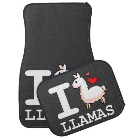 I Llama Llamas Car Floor Mat