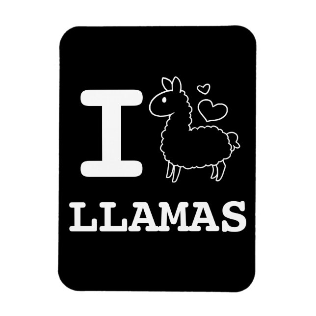 I Llama Llamas Magnet (Vertical)