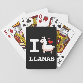 I Llama Llamas Playing Cards by YamPuff at Zazzle