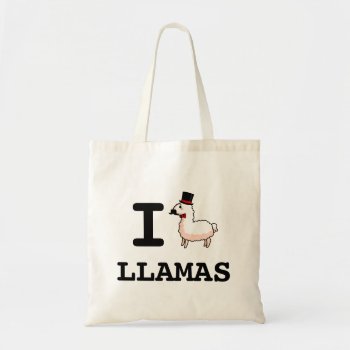I Llama Llamas Tote Bag by YamPuff at Zazzle