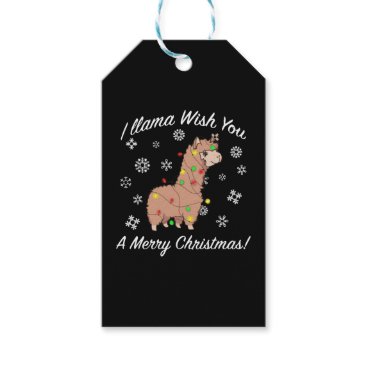 I Llama Wish You A Merry Christmas Llama Christmas Gift Tags