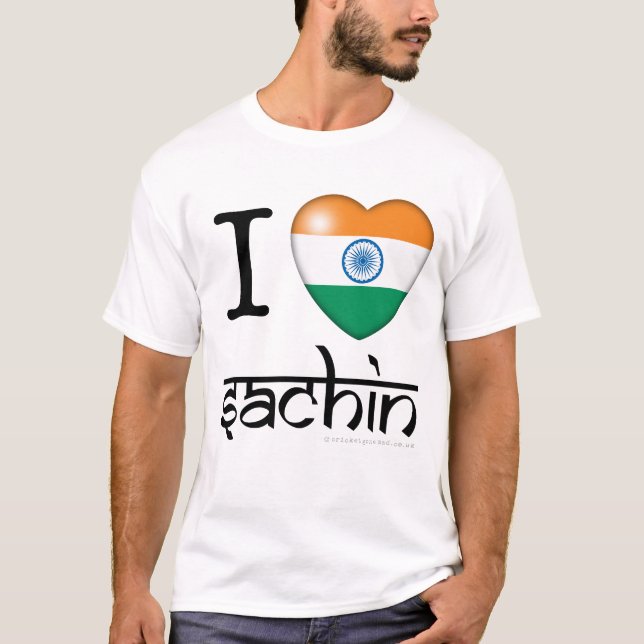 I lLove Sachin (Tendulkar) T-Shirt (Front)