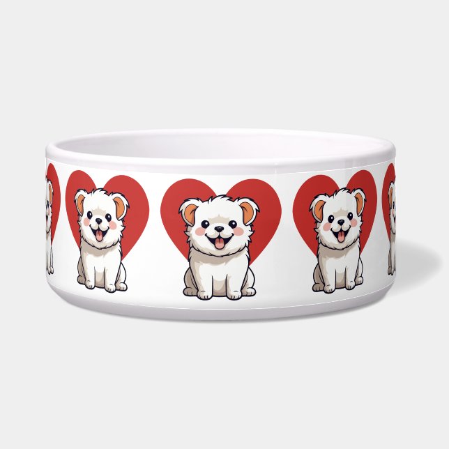 I loe dog bowl (Front)