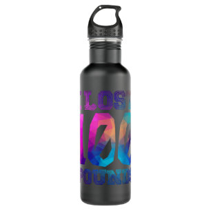I Lost 100 Pounds - Proud Weightloss Announcement Stainless Steel Water Bottle