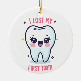 I Lost My First Tooth, 1st Tooth Adventure Ceramic Ornament
