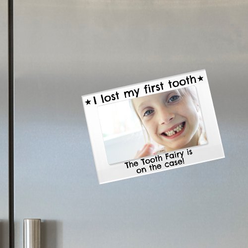 I lost my first tooth Fairy Kids Milestone Magnetic Frame
