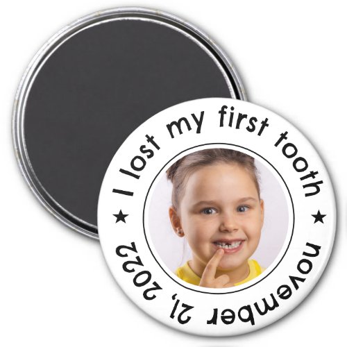 I lost my first tooth Kids Milestone Modern Magnet