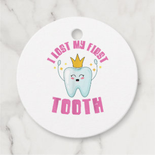 I Lost My First Tooth Teeth Out Kids Gift Favor Tags