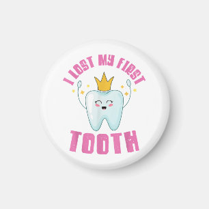 I Lost My First Tooth Teeth Out Kids Gift Magnet