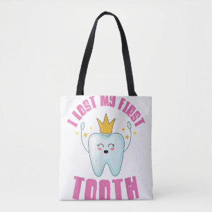 I Lost My First Tooth Teeth Out Kids Gift Tote Bag