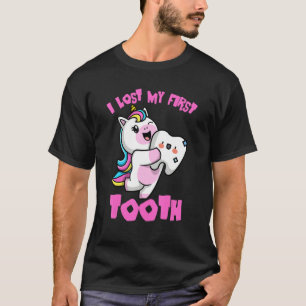 I Lost My First Tooth Tooth Fairy Teeth Out Cute U T-Shirt