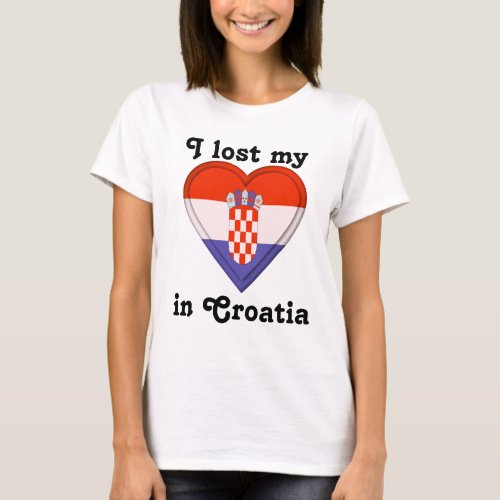 I lost my heart in Croatia T_Shirt